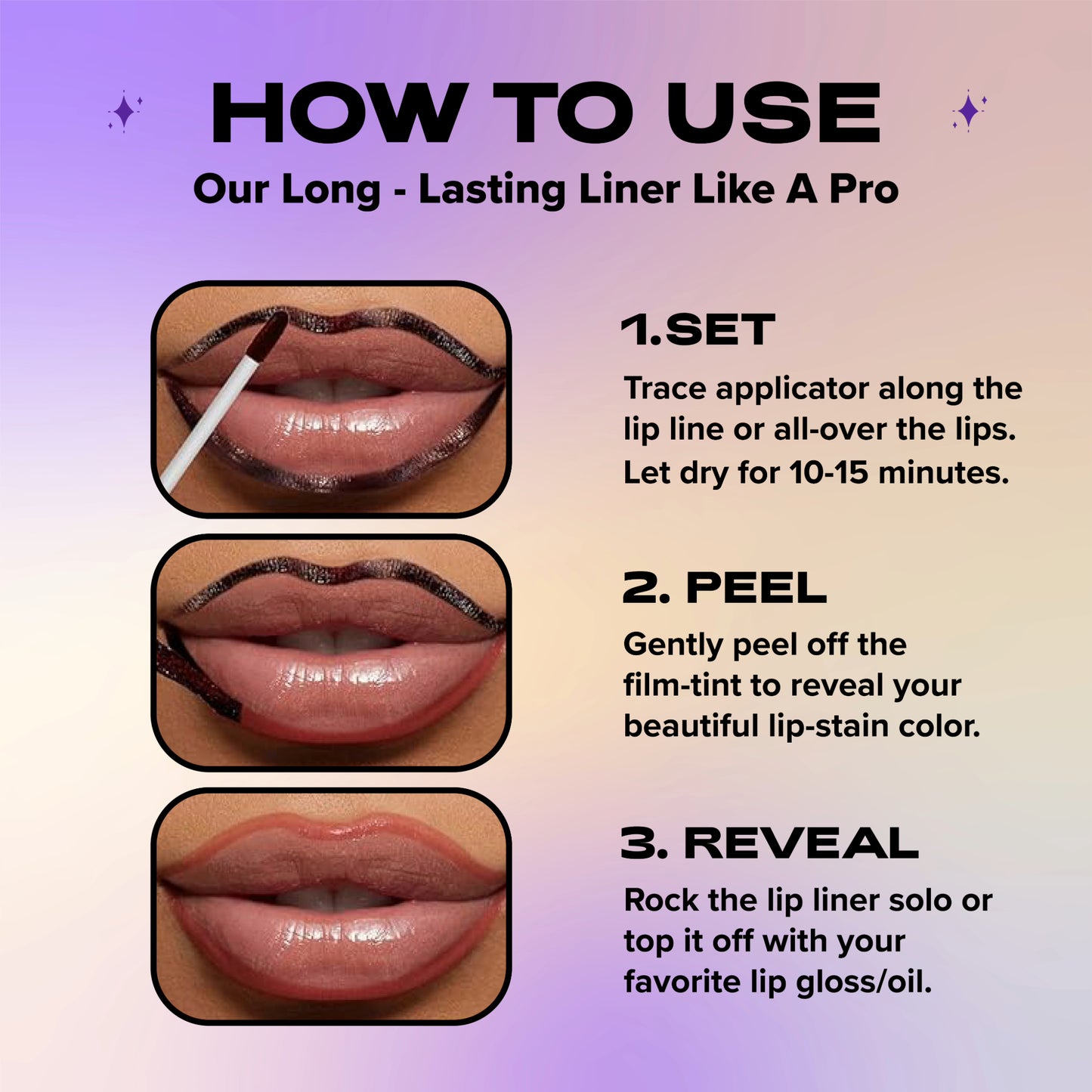 Waterproof Stripping Lip Liner